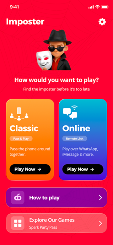 Who Is Imposter app screen preview